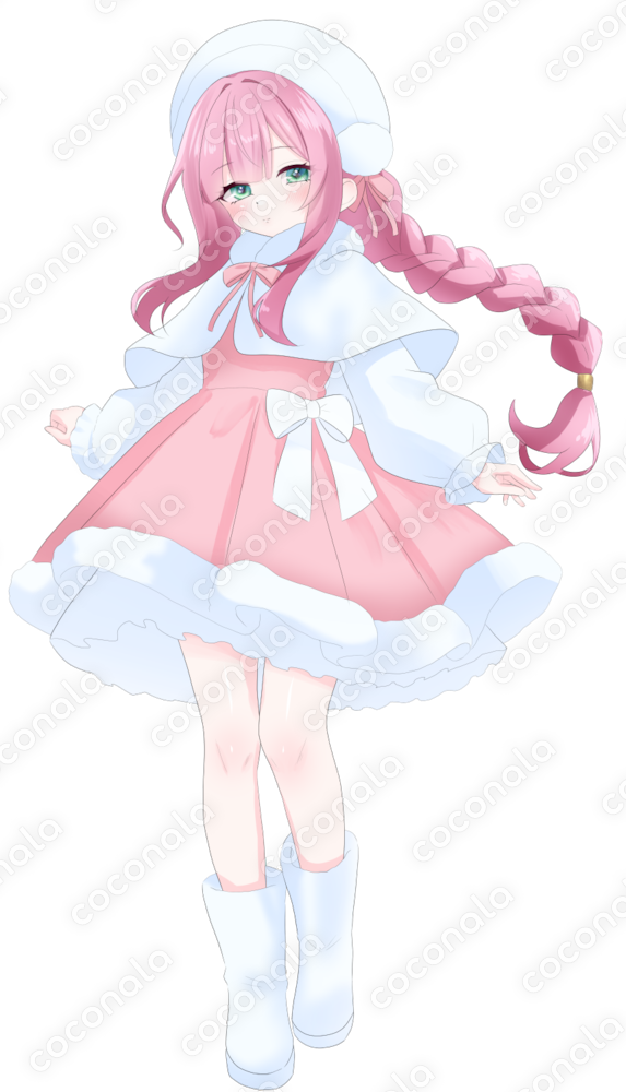 立ち絵に使える冬服少女