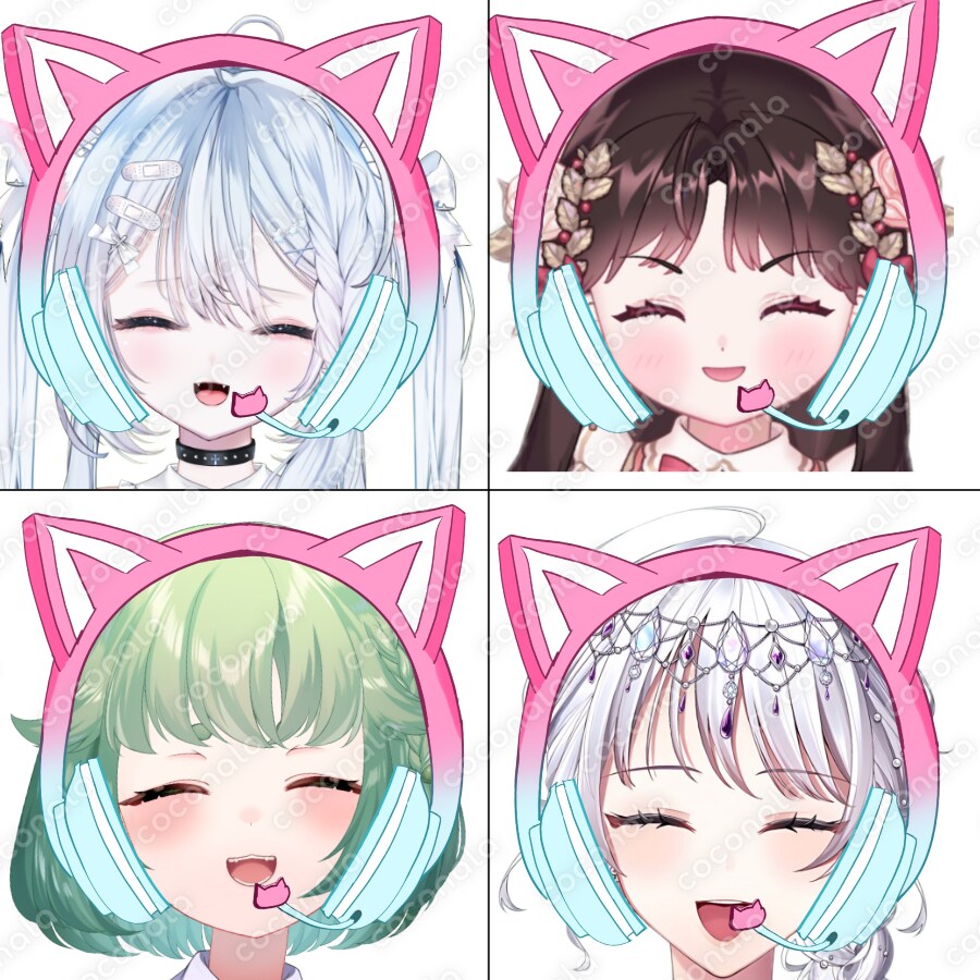 【商用利用可能】猫耳ヘッドフォン