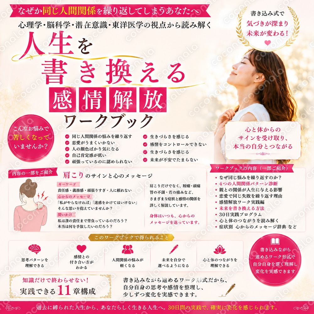 人生を書き換える感情解放ワークブック ～なぜか同じ人間関係を繰り返してしまうあなたへ～
