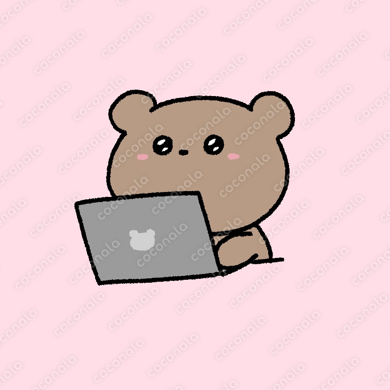 PC作業くま