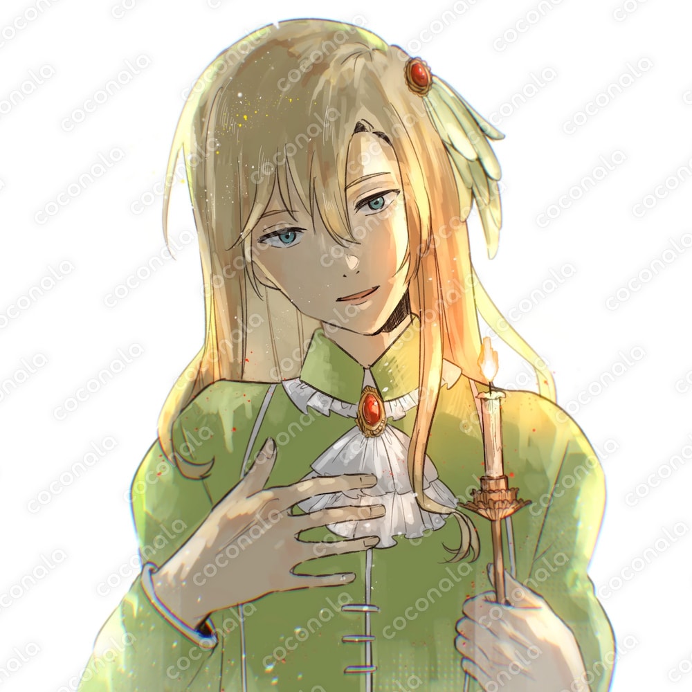 【商用・二次利用可】アイコンなどに使える正方形キャラクターイラスト（金髪の少年）