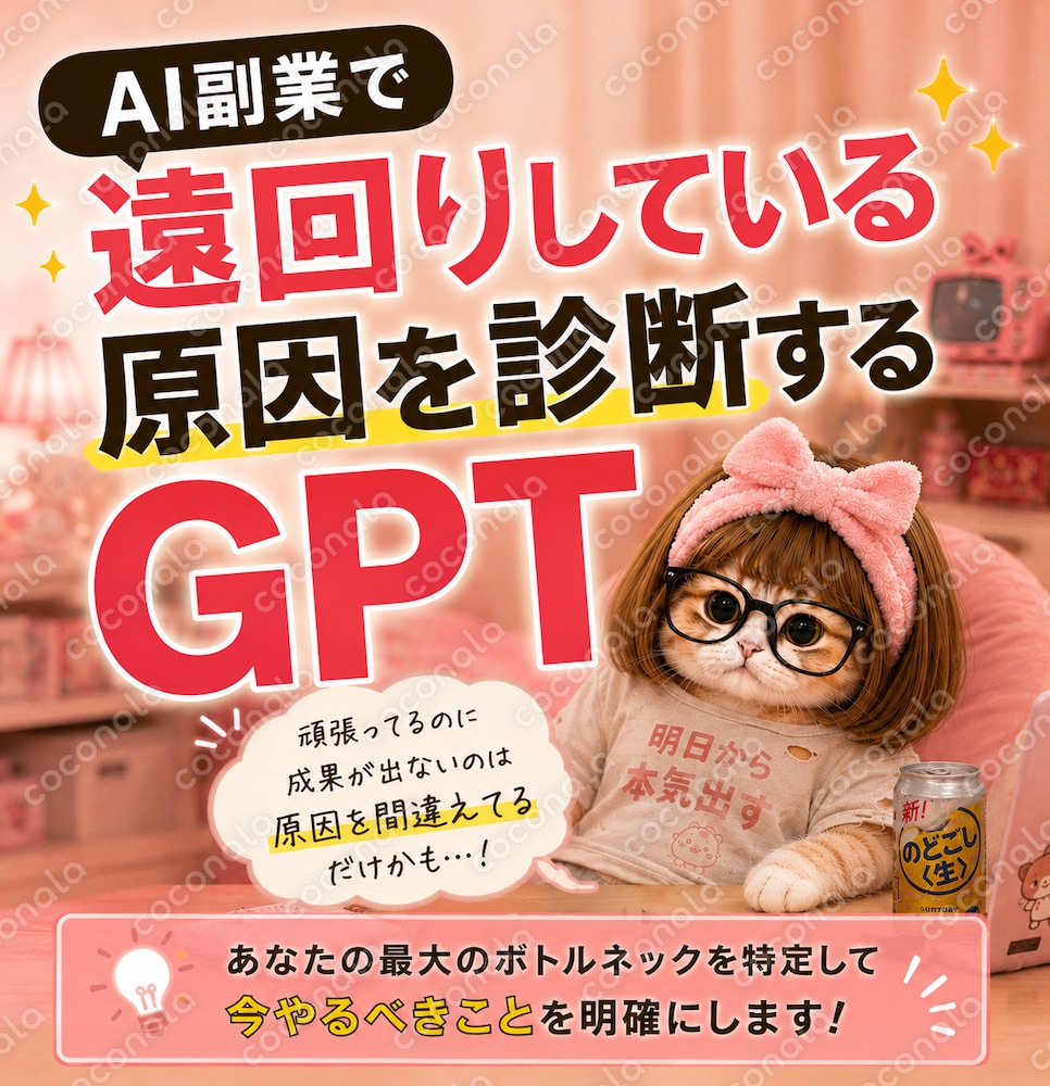 AI副業を色々やってるのに伸びない原因を可視化しよう！