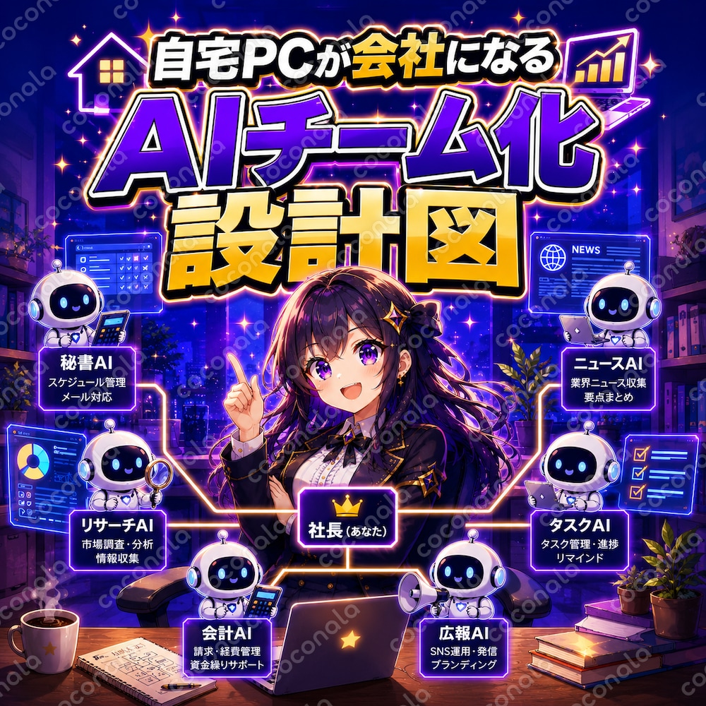 一人会社をAIチーム化する設計図、丸ごと渡し