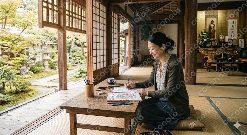 無心で塗れる大人の塗り絵②お盆精霊馬