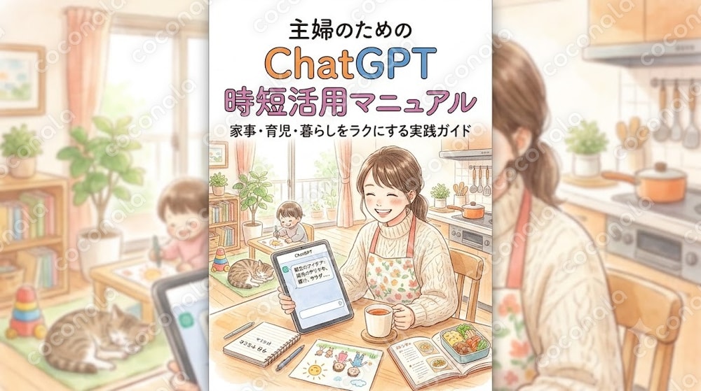 主婦のためのChatGPT時短活用マニュアル【家事・育児がラクになる実践ガイド】