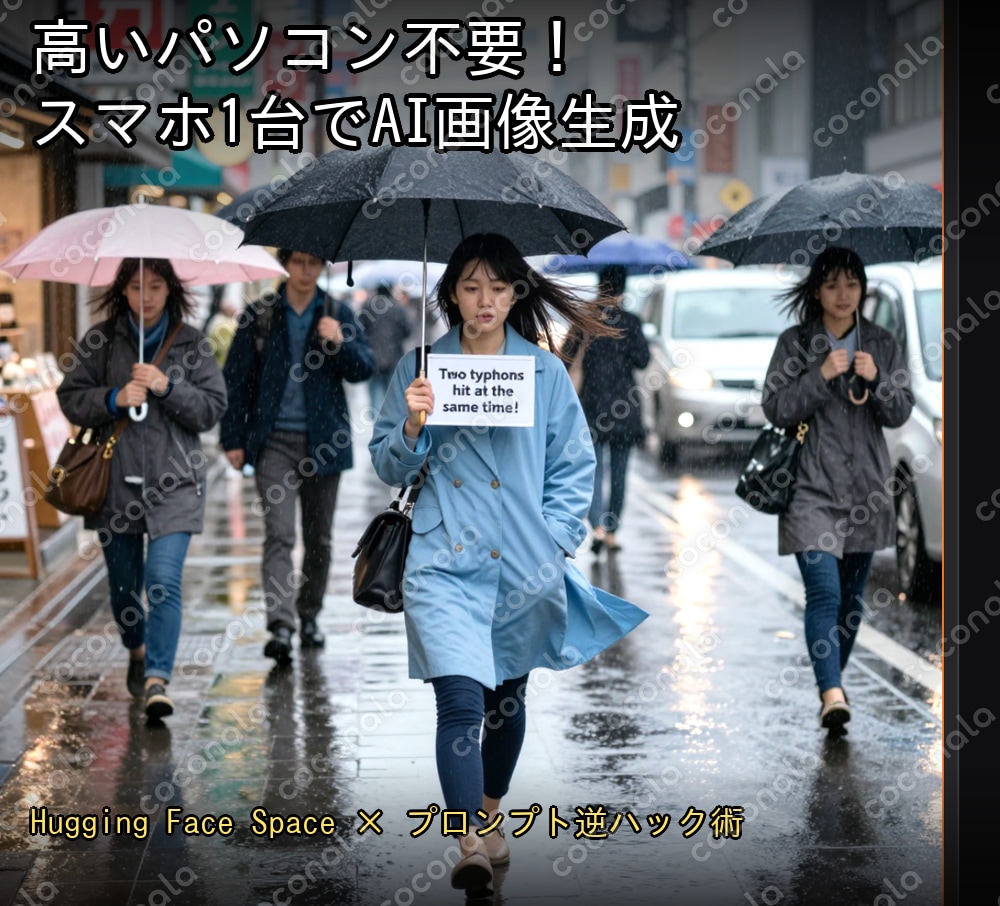 高いパソコン不要！スマホ1台でAI画像生成できるようになります