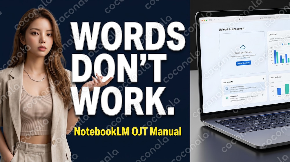 AI未経験の部下がその場で自走する！NotebookLM実務自動化プロンプト＆OJT手順書