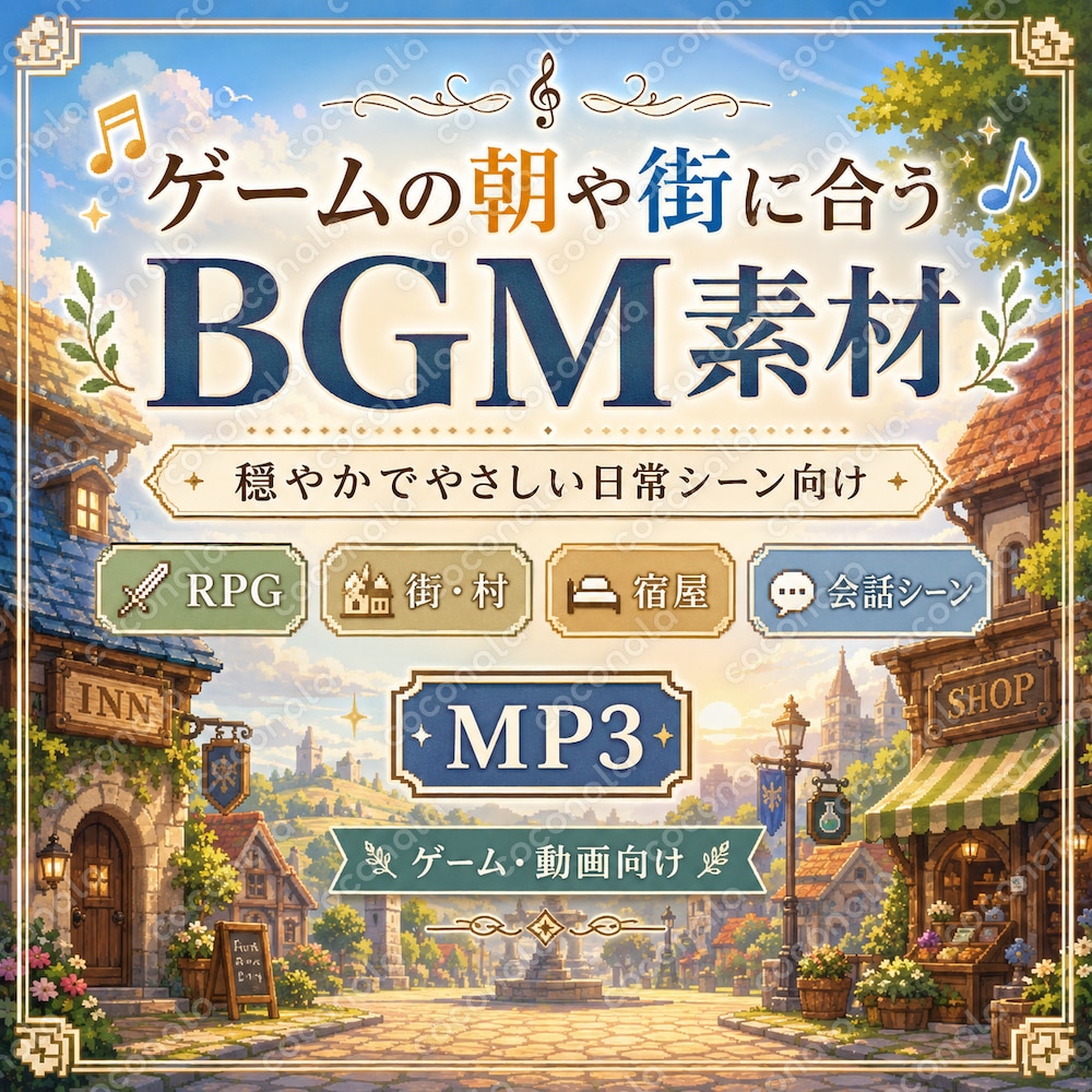 朝の街や村に合う癒し系BGM