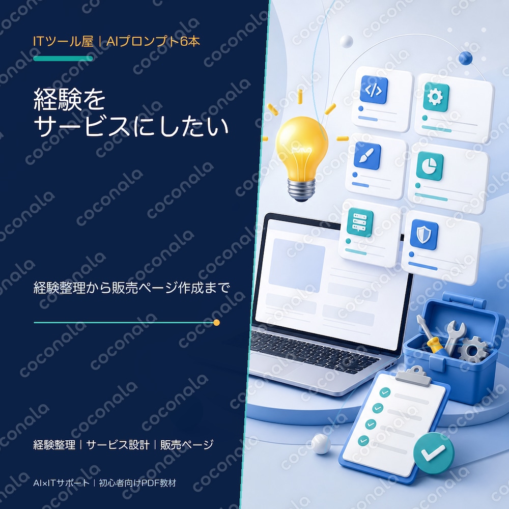 自分の経験をサービス化するAIプロンプト6本