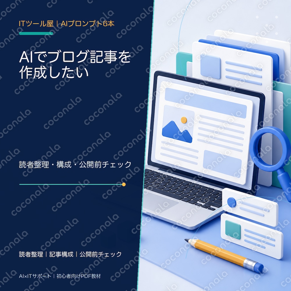 AIでブログ記事を作成するAIプロンプト6本