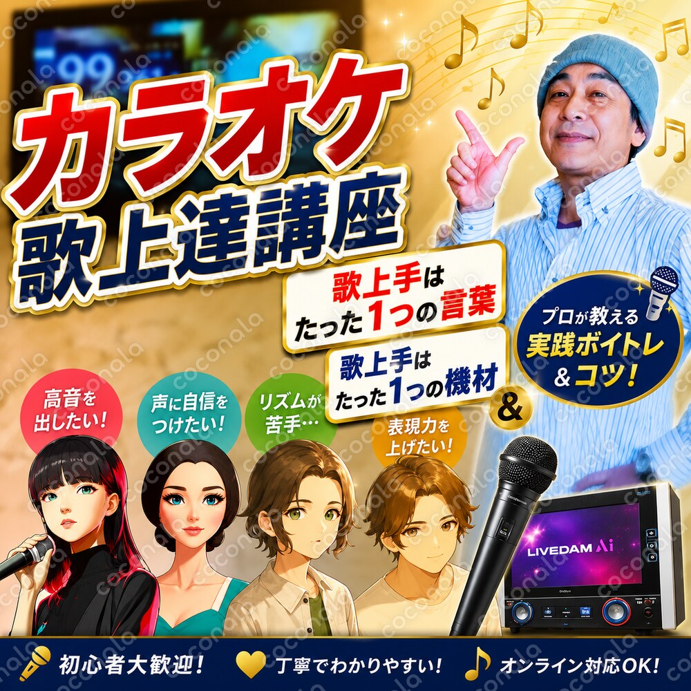 カラオケ歌上達講座①②
