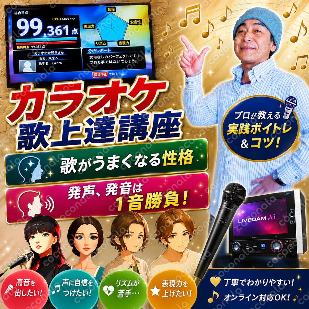 カラオケ歌上達講座⑤⑥