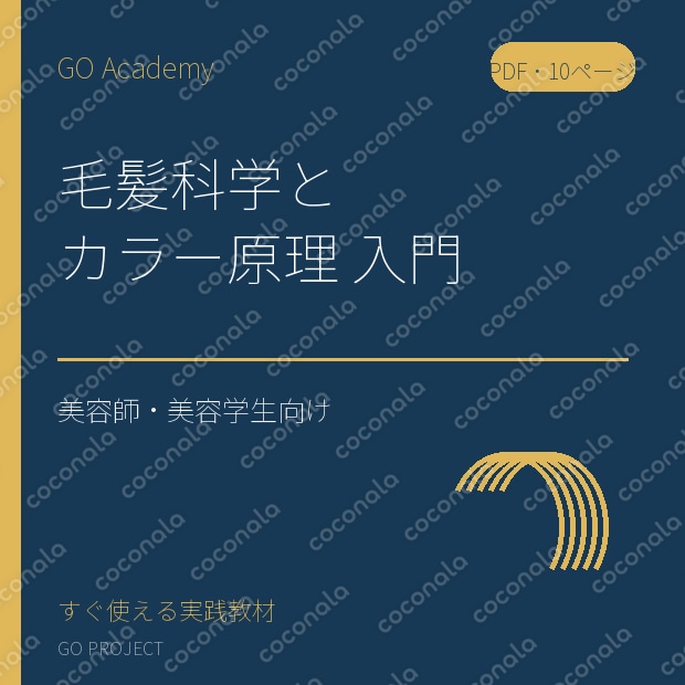 美容師向け｜毛髪科学とカラー原理を7章で学べる実践PDFを届けます